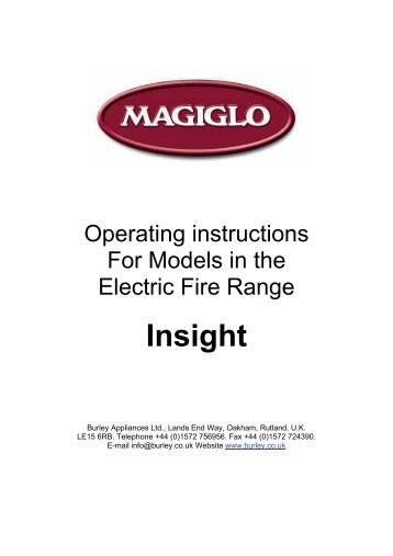 Magiglo Insight fitting instructions - The Fire Basket