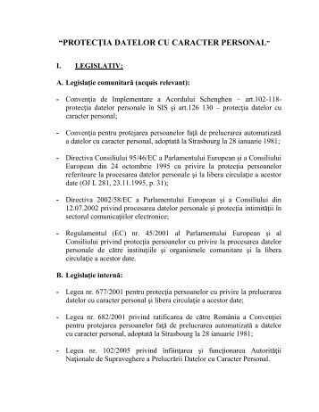 Protectia datelor cu caracter personal.pdf - Prefectura Ilfov