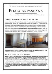 Foaia Arpaseana VOLUMUL 4, NR.78, 1 August 2011