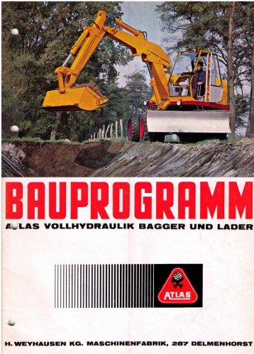 Bauprogramm 102 - ATLAS Hydraulikbagger