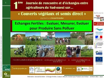 Echanges Fertiles Evaluer Mesurer Evoluer pour Produire sans ...