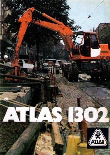 Bildprospekt AB 1302 von 1973 - ATLAS Hydraulikbagger