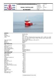 VESSEL PARTICULARS MV REM MIST - Remøy Shipping AS