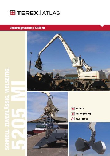 5205 MI Datenblatt 1.. - ATLAS Hydraulikbagger