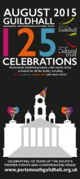 Portsmouth Guildhall's 125th Birthday Celebrations