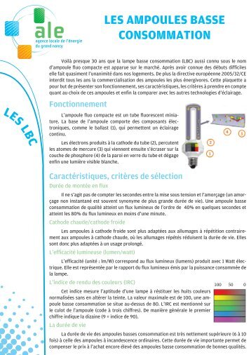LBC, les lampes Basse Consommation