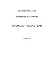 Chemical Hygiene Plan in .pdf Format - Department of Chemistry