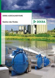 DEKRA AgRoAlimEntAiRE Gestion des fluides - DEKRA Industrial