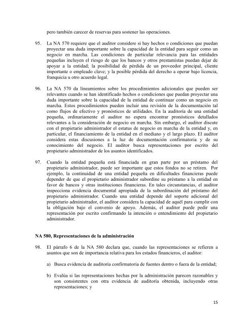 dpa 1005 declaracion de practicas de auditoria 1005 - Colegio de ...