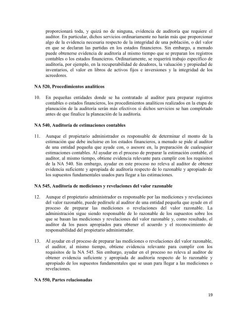 dpa 1005 declaracion de practicas de auditoria 1005 - Colegio de ...