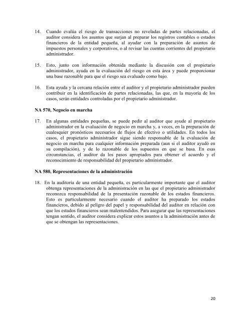 dpa 1005 declaracion de practicas de auditoria 1005 - Colegio de ...