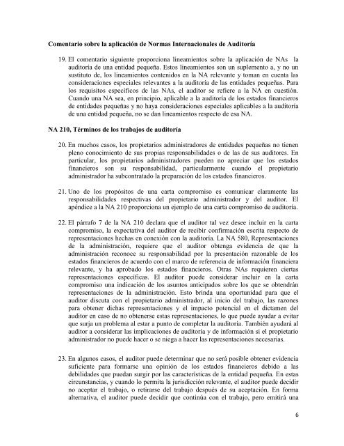 dpa 1005 declaracion de practicas de auditoria 1005 - Colegio de ...