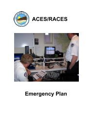 ACES/RACES Emergency Plan 2008 - Moreno Valley