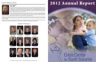 Annual Report 2012 - Crisis Center for South Suburbia