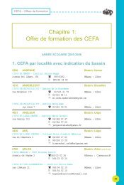 Offre de formations CEFA - Sysfal