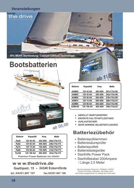 Wir machen jeden Kapitän glücklich¾ wenn er ein Boot hat.