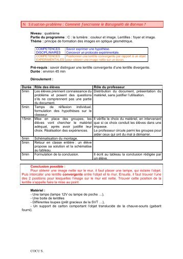 TP - Formation d'une image avec une lentille