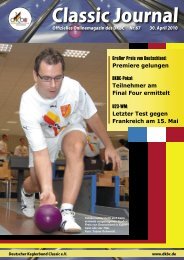 Classic Journal Online 67.2010 - Deutscher Kegler