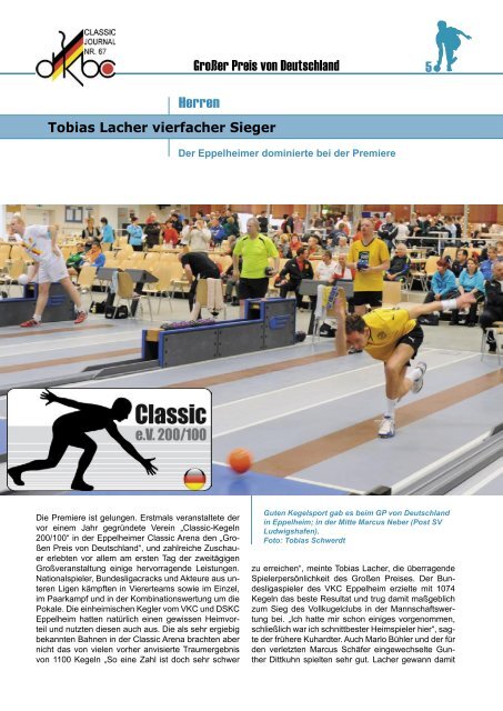 Classic Journal Online 67.2010 - Deutscher Kegler