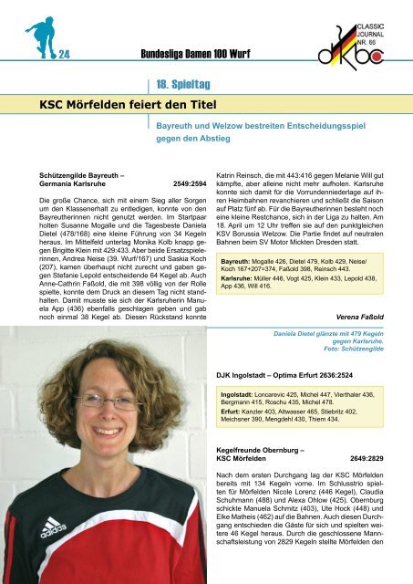 Classic Journal Online 66.2010 - Deutscher Kegler