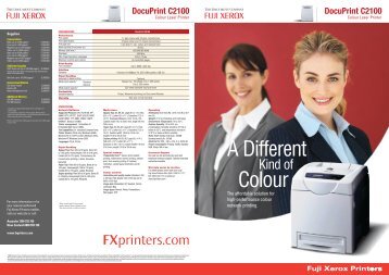 DocuPrint C2100 - Fuji Xerox Printers