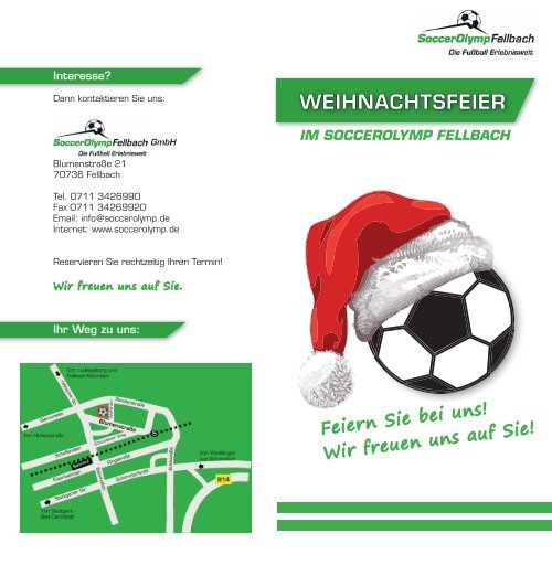 WEIHNACHTSFEIER - Soccer Olymp Fellbach