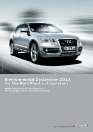 Environmental Declaration 2011 for the Audi Plant in ... - Audi USA