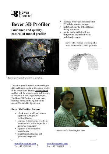 Bever 3D Profiler - Bever Control AS