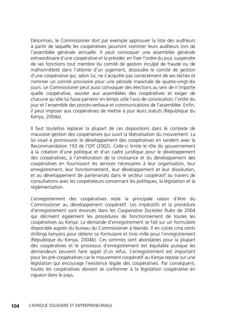 L'Afrique solidaire et entrepreneuriale La renaissance du ...