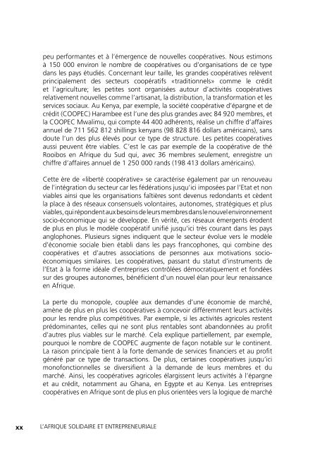 L'Afrique solidaire et entrepreneuriale La renaissance du ...