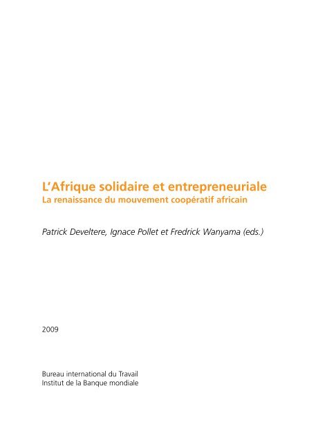 L'Afrique solidaire et entrepreneuriale La renaissance du ...