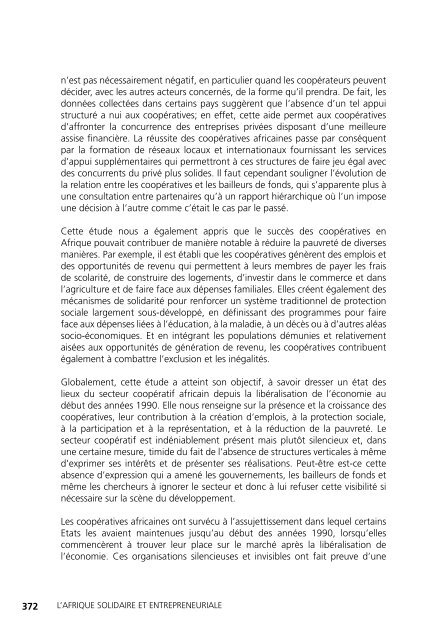 L'Afrique solidaire et entrepreneuriale La renaissance du ...