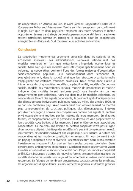 L'Afrique solidaire et entrepreneuriale La renaissance du ...