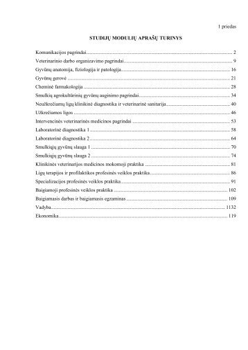 1 priedas - VIKO AgrotechnologijÅ³ fakultetas - Vilniaus Kolegija