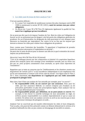 ANALYSE DE L'AIRx