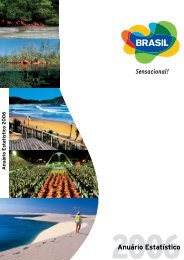 AnuÃ¡rio EstatÃ­stico 2006 - Dados e Fatos - MinistÃ©rio do Turismo