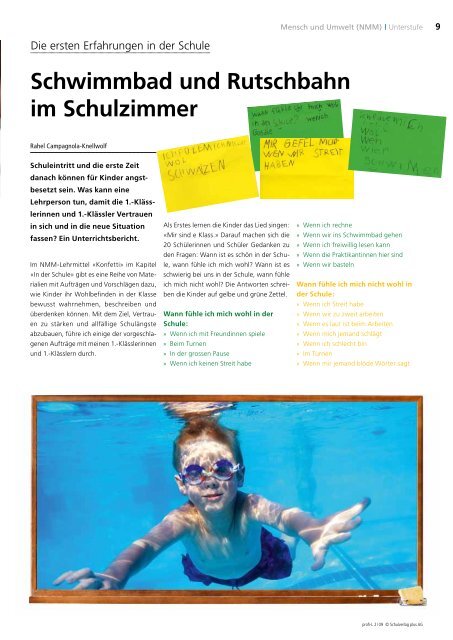 Schwimmbad und Rutschbahn im Schulzimmer