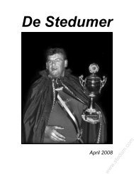 Klik hier voor de Stedumer April 2008 - Stedum.Com