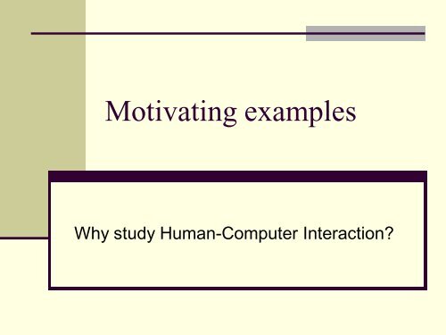 CS459/559 Human-Computer Interaction