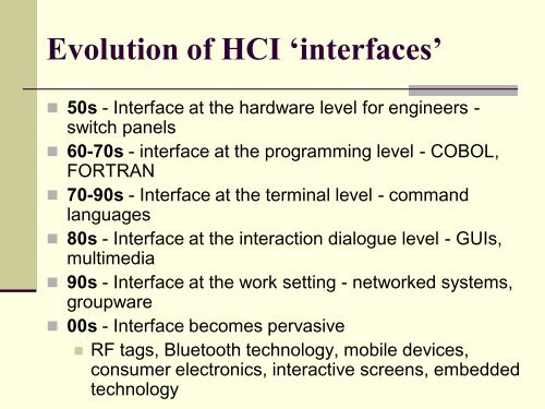 CS459/559 Human-Computer Interaction