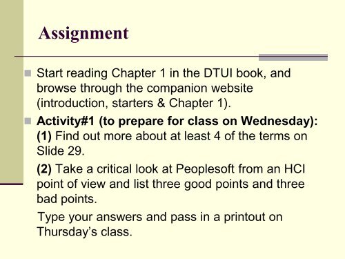 CS459/559 Human-Computer Interaction