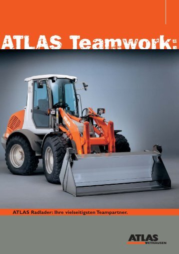Bildprospekt Radlader - ATLAS Hydraulikbagger