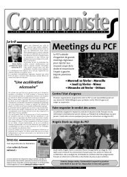 Meetings du PCF