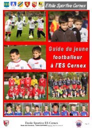 guide du jeune footballeur(2010-2011) - Etoile Sportive Cernex