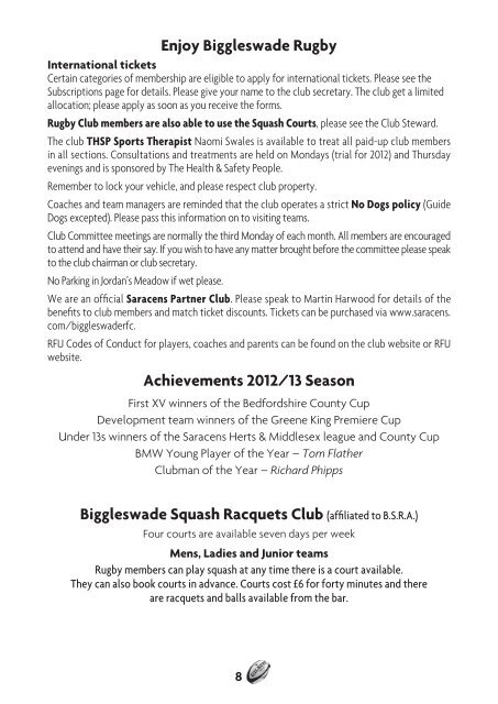 Members Handbook 2013.indd - Biggleswade Rugby Club