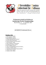 Veteranen - HSK Kickboxing Hopfgarten