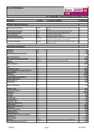 List of Exhibitors - fairtrade Messe und Ausstellungs GmbH & Co. KG