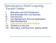 Introduction to Grid Computing Tutorial Outline - TWiki