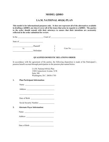 sample qdro document QDRO Administration Form Express sample qdro document QDRO Administration Form Express