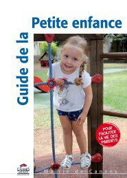 petite enfance Guide de la - Cannes